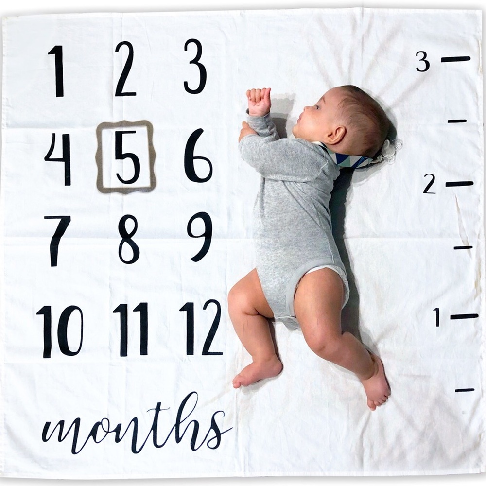 Baby Monthly Milestone Blanket